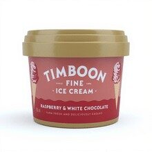 Timboon Ice Cream Rasberry White Chocolate